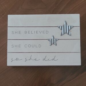 Inspirational Wall Art with Stars